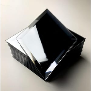 Blue Diamond Beveled Diamond 6 in. x 8 in. Glass Mirror Decorative Tile (16 sq. ft./Case)