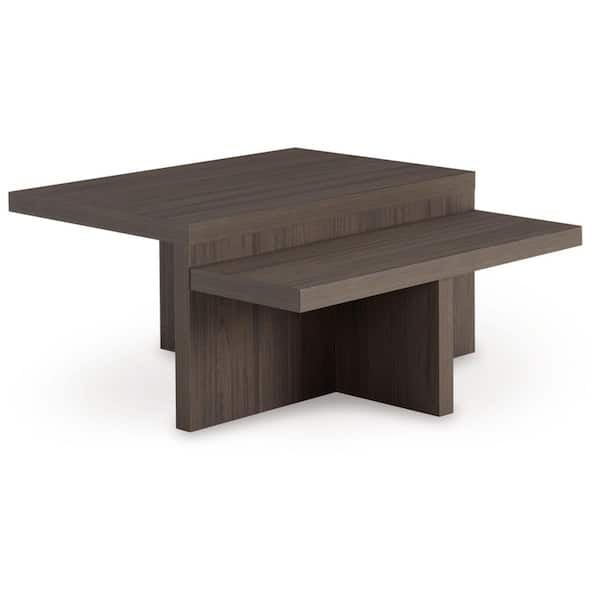 Zendex 2 Pack Tables - Brown Zendex 2 Pack Tables - Brown