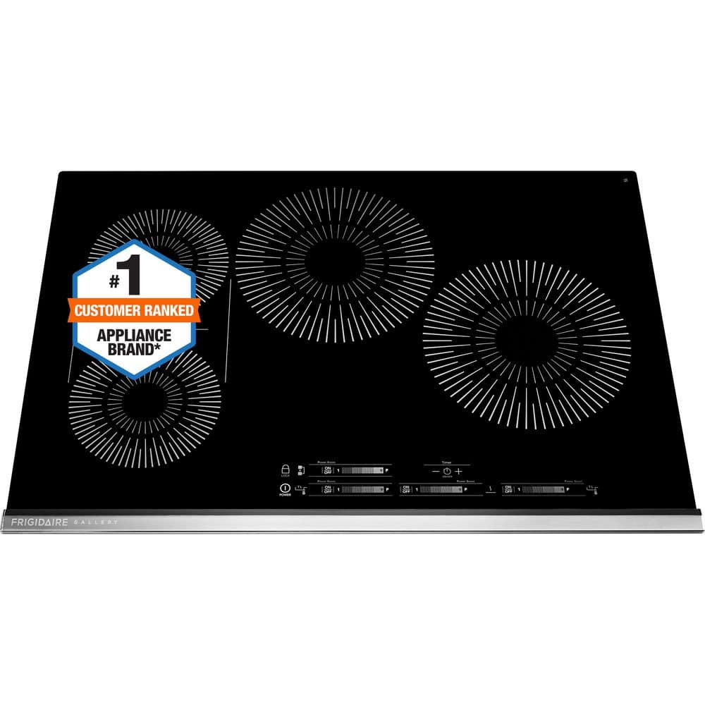 Gallery 30 in. Induction Modular Cooktop in Black with 4 Burner Elements, including Bridge Burner for Griddle