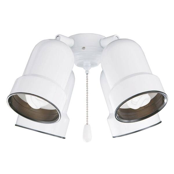 Illumine Zephyr 4-Light Appliance White Ceiling Fan Light Kit