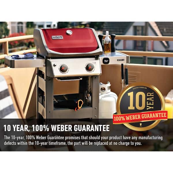 Weber Spirit II E-210 2-Burner Propane Gas Grill in Red