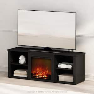 Jensen Americano TV Stand Entertainment Center Fits TV's up to 60 in. with No Heat Decorative Electric Fireplace
