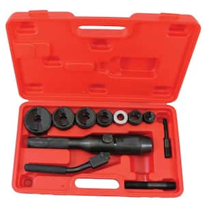 VEVOR 15 Ton Hydraulic Knockout Punch Driver Kit Hole Tool 1/2-4 with 10 Dies