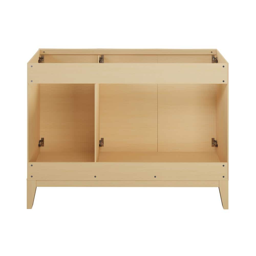 Cascade 48" Natural Oak Freestanding Bathroom Vanity Cabinet