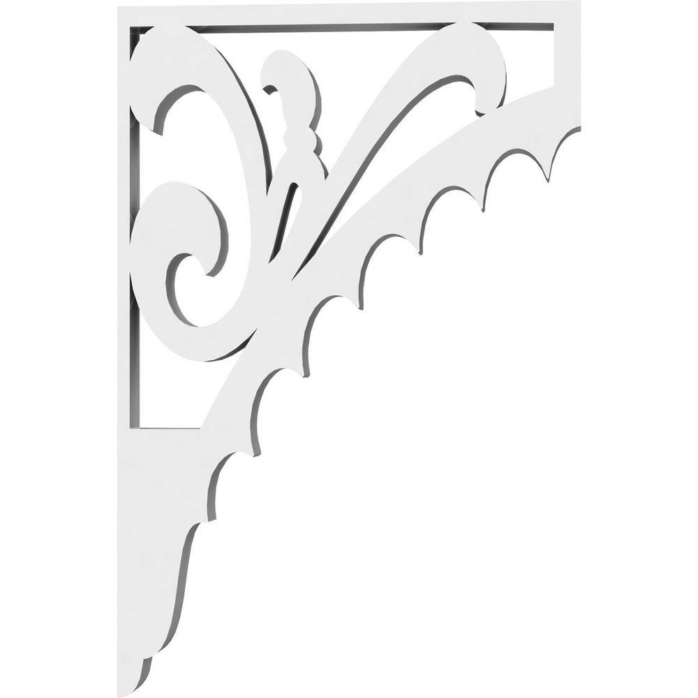 Genova Architectural Grade White PVC Decorative Bracket