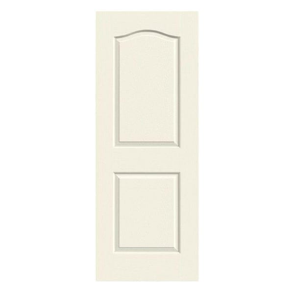 JELD-WEN 30 in. x 80 in. Camden Vanilla Painted Textured Molded Composite Interior Door Slab