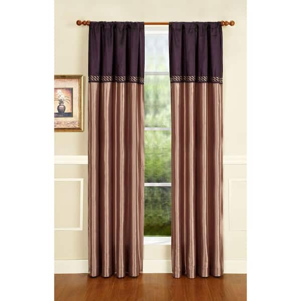 Home Fashions International Cornice Eggplant 63 in. Panel