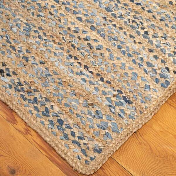 Rug Runner 100% Natural Jute Handmade Braided style Reversible Modern look Rugs 