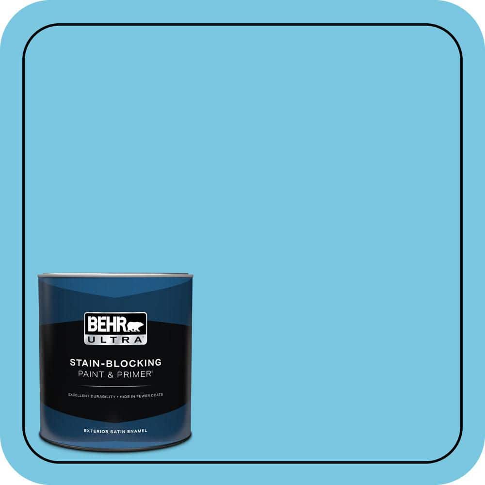 1 qt. #530B-4 Bliss Blue Satin Enamel Exterior Paint & Primer price history on PriceWatchPro