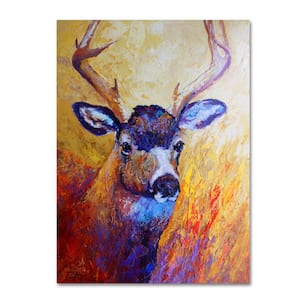 47 in. x 35 in. "Mule Deer Buck" by Marion Rose Printed Canvas Wall Art
