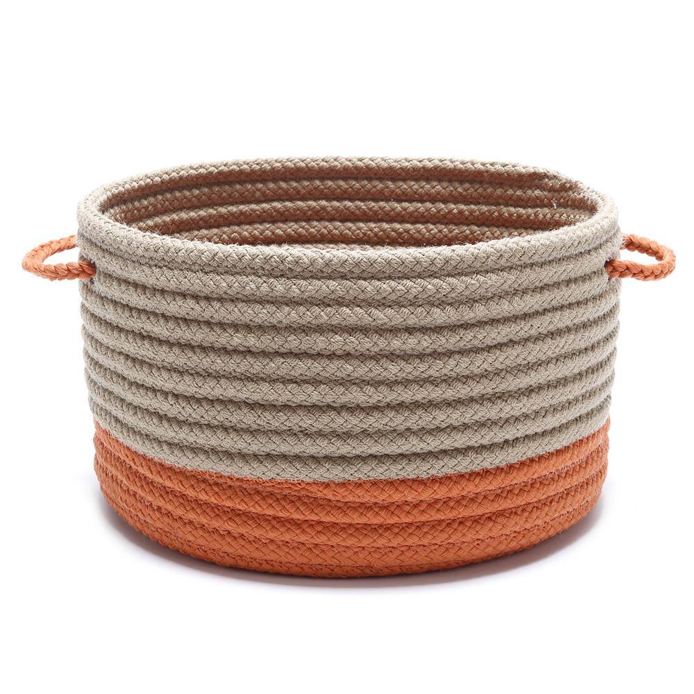 Harbor Orange Round Polypropylene Basket