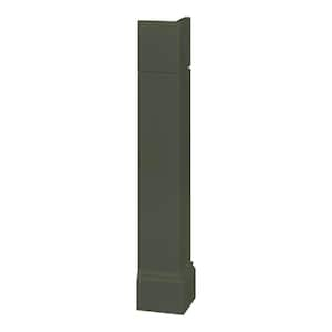 Avondale 5.75 in. W x 5.75 in. D x 34.5 in. H Corner Post End Panel in Fern Green