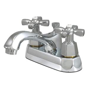 Metropolitan 4 in. Centerset Double Handle Bathroom Faucet in Polished Chrome