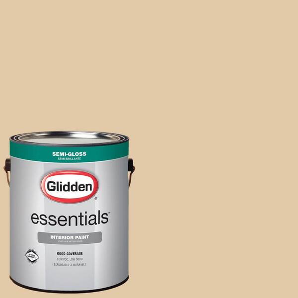 Glidden Essentials 1 gal. #HDGY23 Prairie House Cream Semi-Gloss Interior Paint