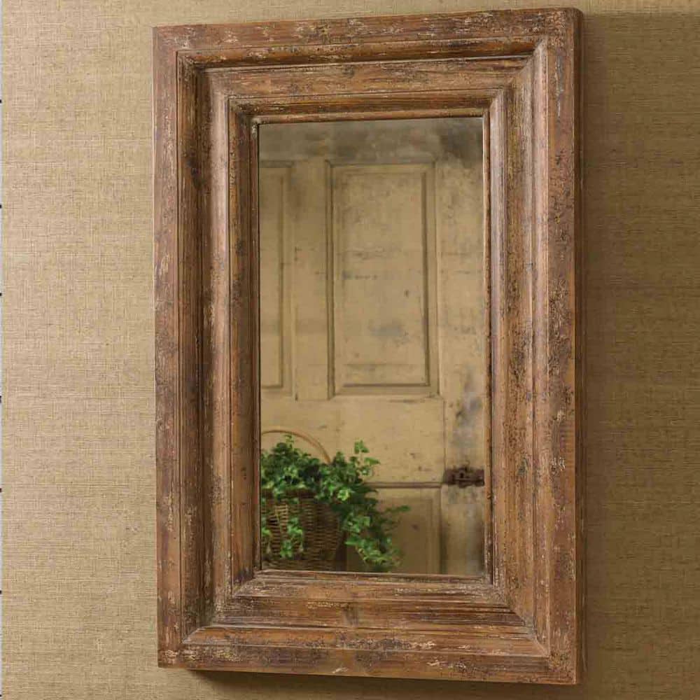 Jonesville Traditional Fir Wood Framed Rectangular Mirror