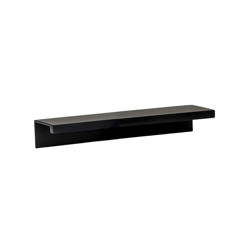 Ethan Matte Black Rectangular Finger Pull with Mounting Hardware