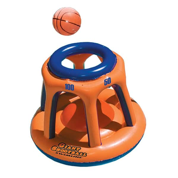 SWIMLINE Orange Giant Shootball Inflatable PVC Pool Toy With Pool ...