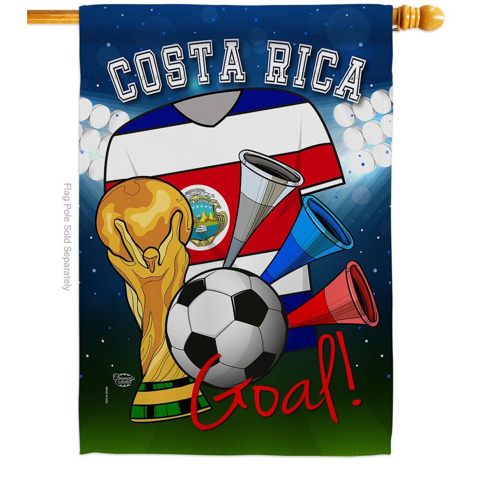 28 in. x 40 in. World Cup Costa Rica Soccer Sports House Flag Double-Sided Decorative Vertical Flags price history on PriceWatchPro
