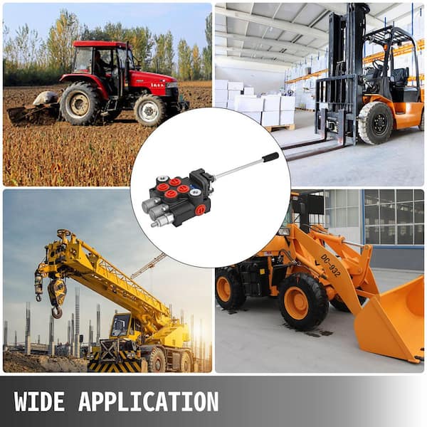 Hydraulic Valve 2 Spool Hydraulic Joystick Control Valve 11 GPM Hydraulic Directional Control Valve Double Acting
