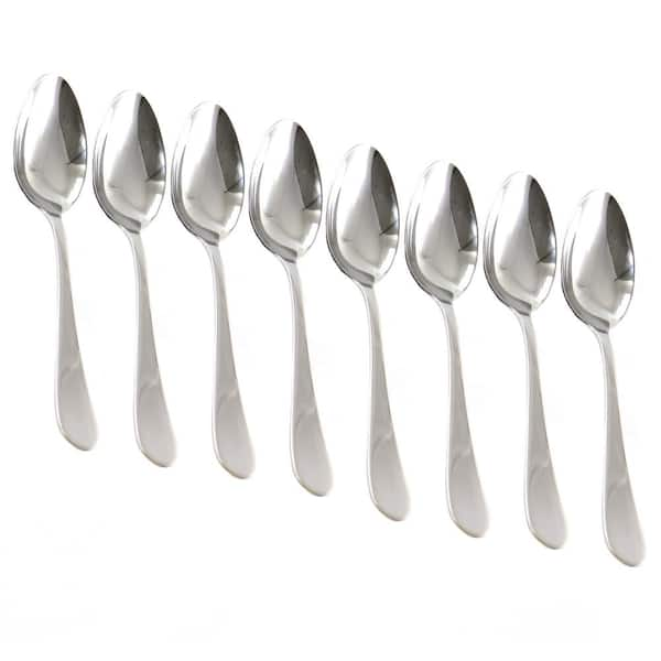 MARTHA STEWART EVERYDAY 8 Piece Stainless Steel Dinner Spoon Set 985119707M  - The Home Depot