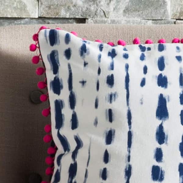 Pink Boho Pillows Ikat - Hot Pink, Boho Throw Pillows for Couch