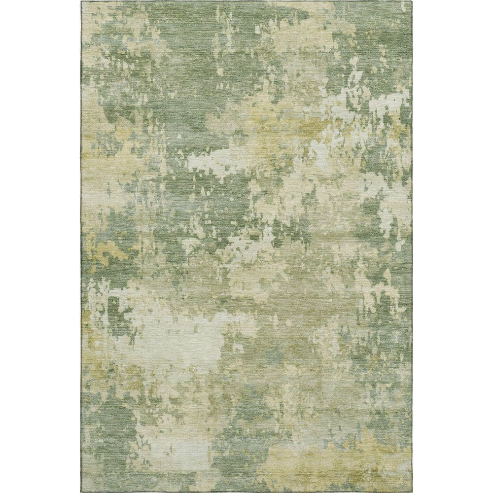 Mayfield Premium Machine Washable Abstract AMF2142 Aloe 3 ft. x 4 ft. Area Rug price history on PriceWatchPro