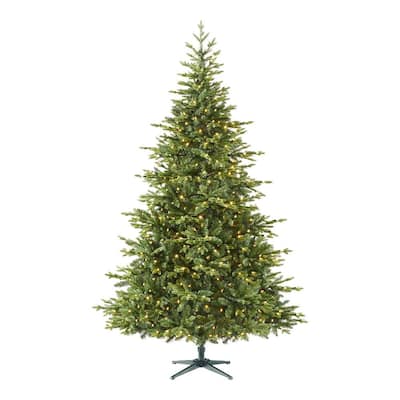 7.5 ft Lanier Nobel Fir LED Pre-Lit Artificial Christmas Tree with 500 Color Changing Mini Lights
