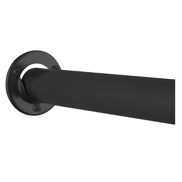 Metal Closet Pole Sockets-Matte Black