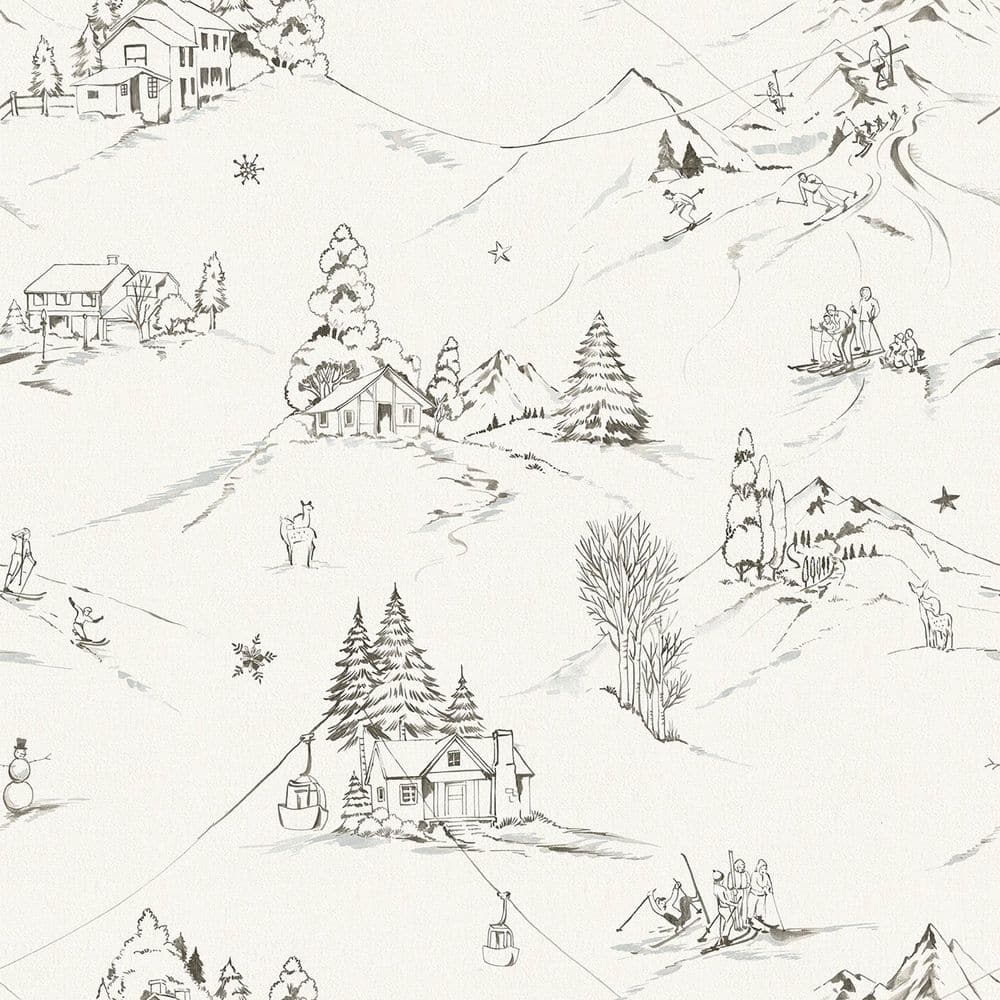 Mountain Side Grey Peel and Stick Wallpaper price history on PriceWatchPro