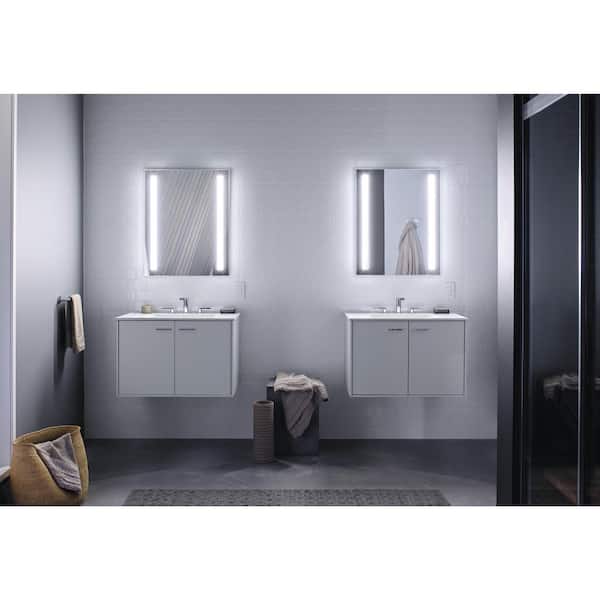 Kohler Verdera 24 In W X 30 In H Recessed Or Surface Mount Lighted Medicine Cabinet K 99007 Tl Na The Home Depot