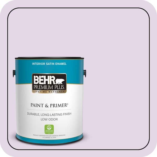 BEHR PREMIUM PLUS 1 gal. #660A-2 Chateau Rose Satin Enamel Low Odor Interior Paint & Primer