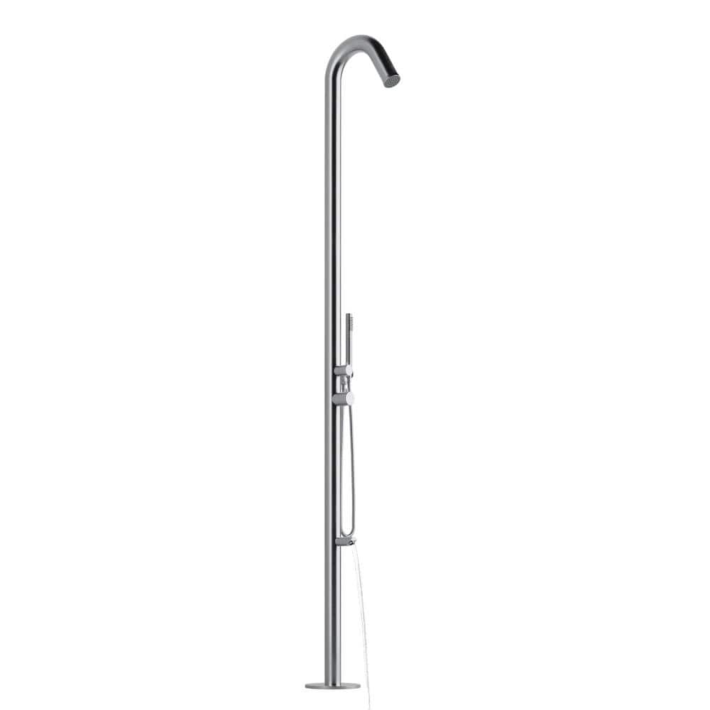 PULSE ShowerSpas Wave 1-Spray Brushed Stainless Steel Outdoor Shower Faucet System