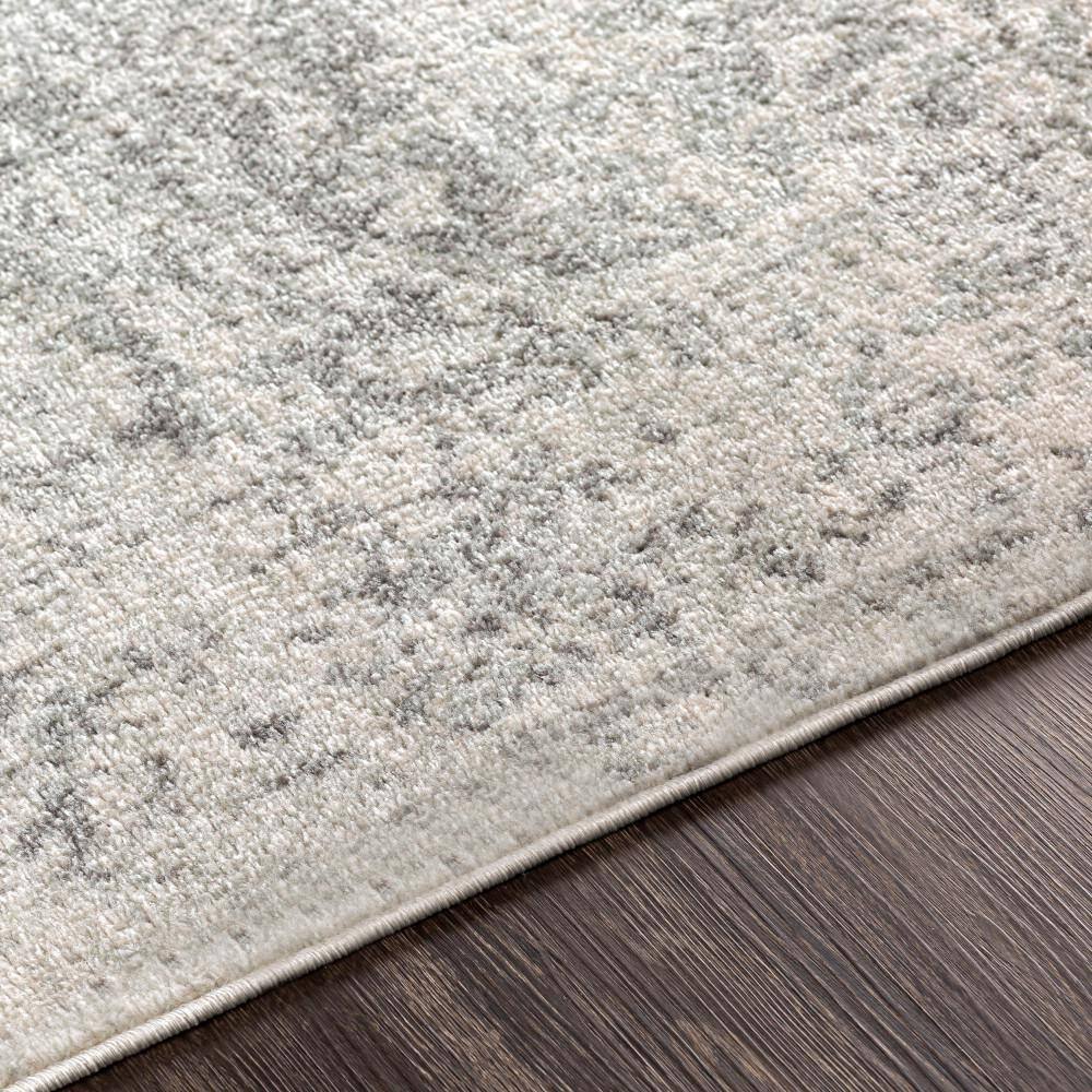Grayson Elegance Gray Synthetic 5'3" x 7'3" Stain-Resistant Rug
