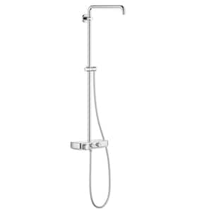 Euphoria 18 in. 2-Jet SmartControl Mono Shower System with Thermostat in StarLight Chrome