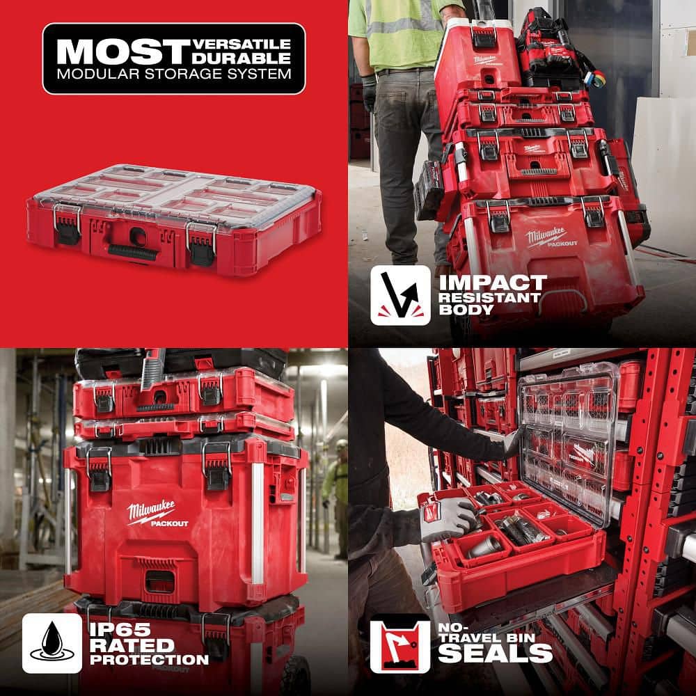 Milwaukee PACKOUT 11-Compartment Standard-Depth Small Parts Organizer