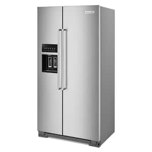 36 in. W 22.6 cu. ft. Side by Side Refrigerator in Stainless Steel with PrintShield Finish, Counter Depth