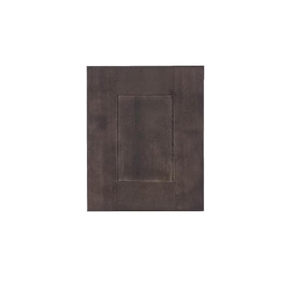 LIFEART CABINETRY Lancaster 12 x 15 in. Cabinet Door Sample in Vintage Charcoal