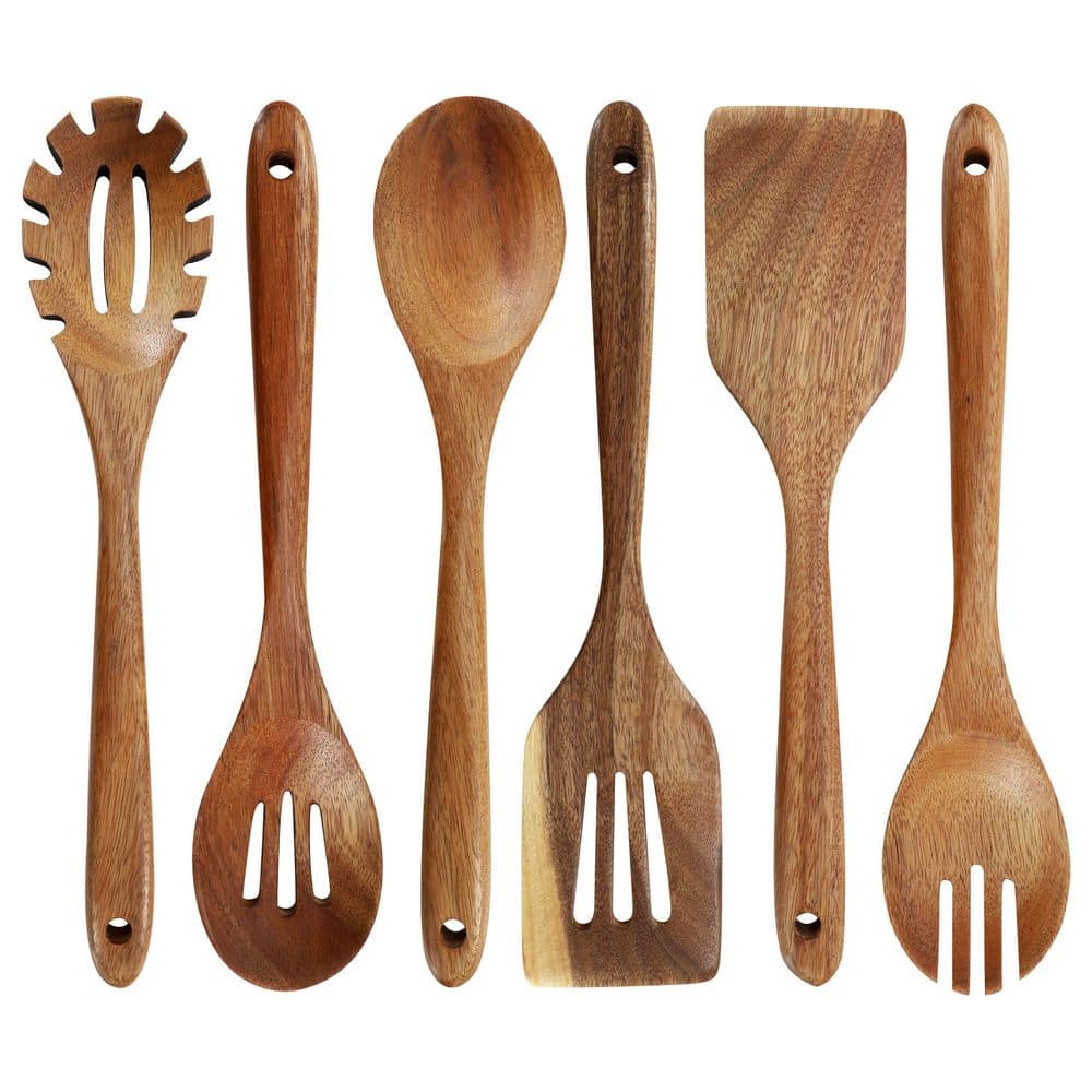 6 Piece Acacia Wood Kitchen Utensil Set price history on PriceWatchPro