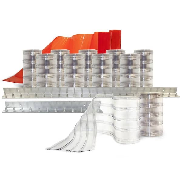 Aleco Scratch-Guard 6 ft. x 7 ft. PVC Strip Door Kit