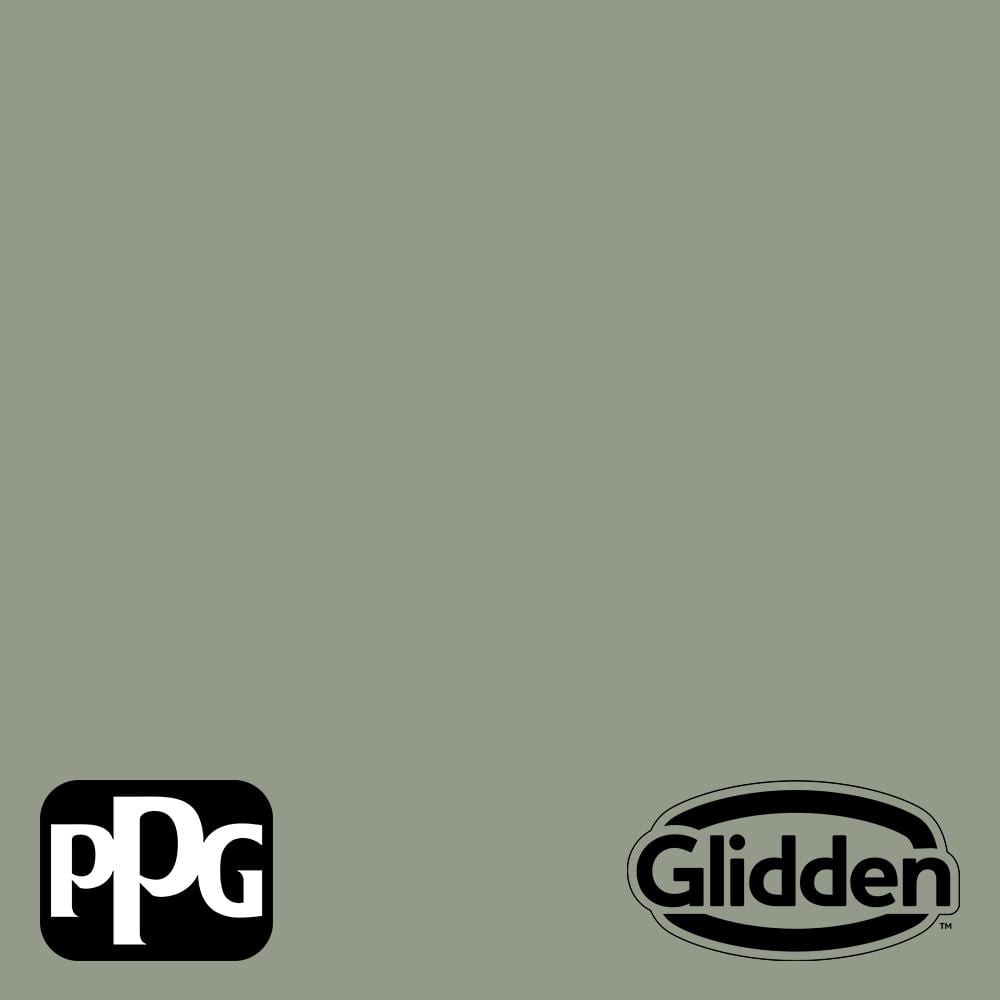 Glidden Exterior Paint + Primer: Sage/Green Tea Leaf, One Coat