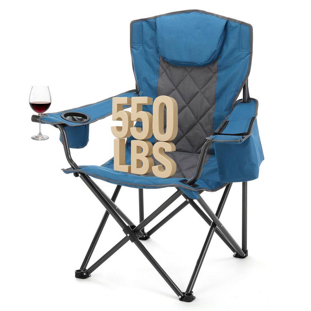 Portable Folding Camping Chair Supports up to 550 lbs. Blue price history on PriceWatchPro