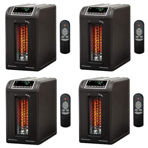 Unbranded 3 Element 1500-Watt Quartz Infrared Electric Room Space Heater (4-Pack)