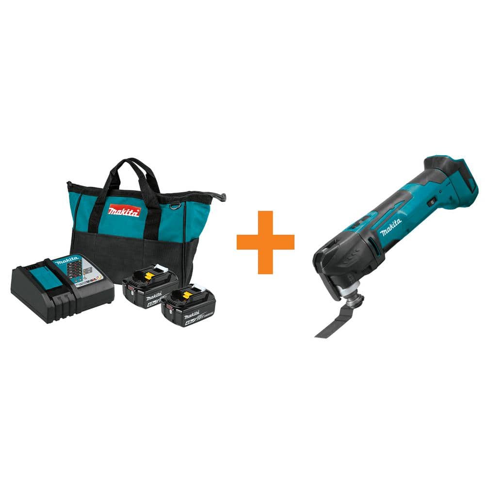 18V LXT 4.0 Ah Battery and Rapid Optimum Charger Starter Pack with Bonus 18V LXT Cordless Multi-Tool (Tool-Only) price history on PriceWatchPro