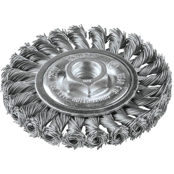 4 in. x 5/8 in.-11 Knot Cable Twist Wire Wheel