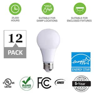 40/60/100-Watt Equivalent A19 3-Way LED Light Bulb, 2700K Soft White, 12-pack