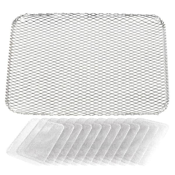 1-Piece Cast Iron Silver Aluminum Disposable Non-Stick Grill Topper Set for BBQ, Mesh Mats & Liners, Fits Most Grills