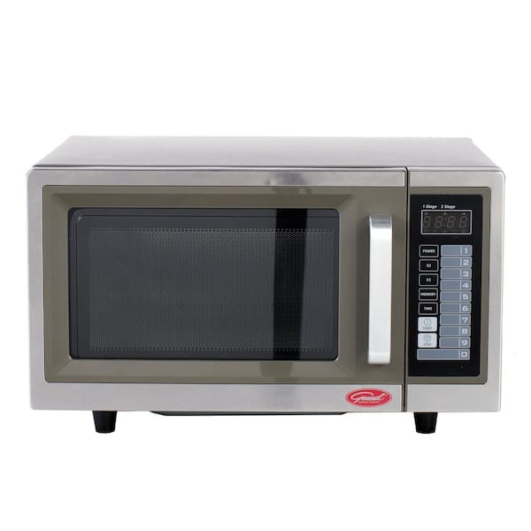 General 20 in. W 1.0 cu. ft. Space Stainless steel with Digital Touch Pad Control, 1000-Watt Commercial Microwave
