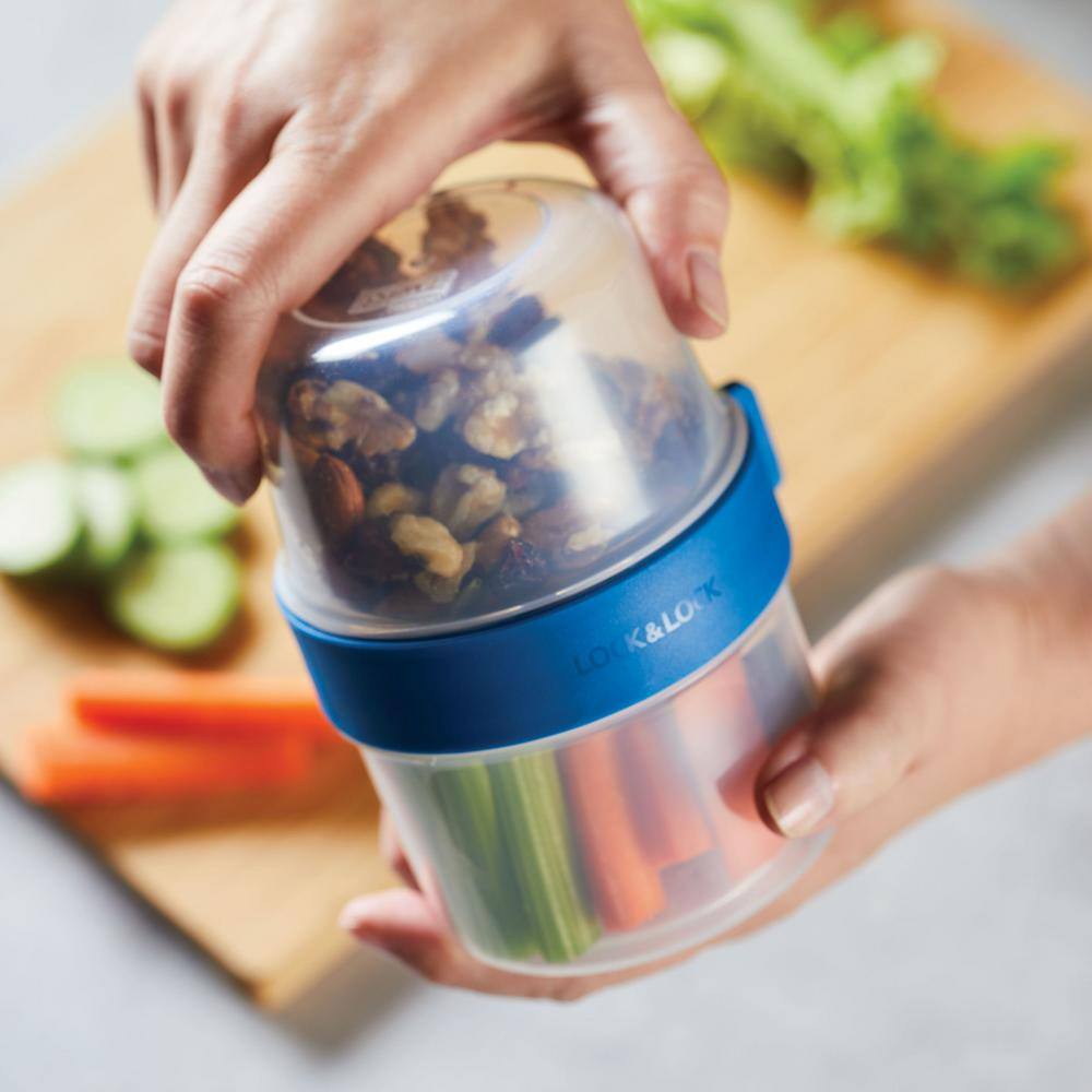 Clear BPA-Free Twist Lock Food Storage Container Set, 12-Piece