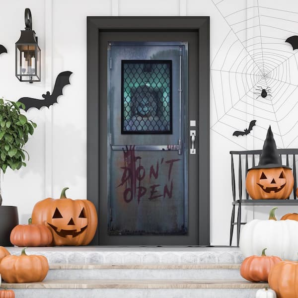 Don't Open Hospital Entryway Halloween Scary Door Decoration-6'