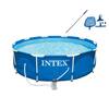 10 ft. x 30 in. Deep Metal Frame Round Swimming Pool with Filter Pump and Maintenance Kit